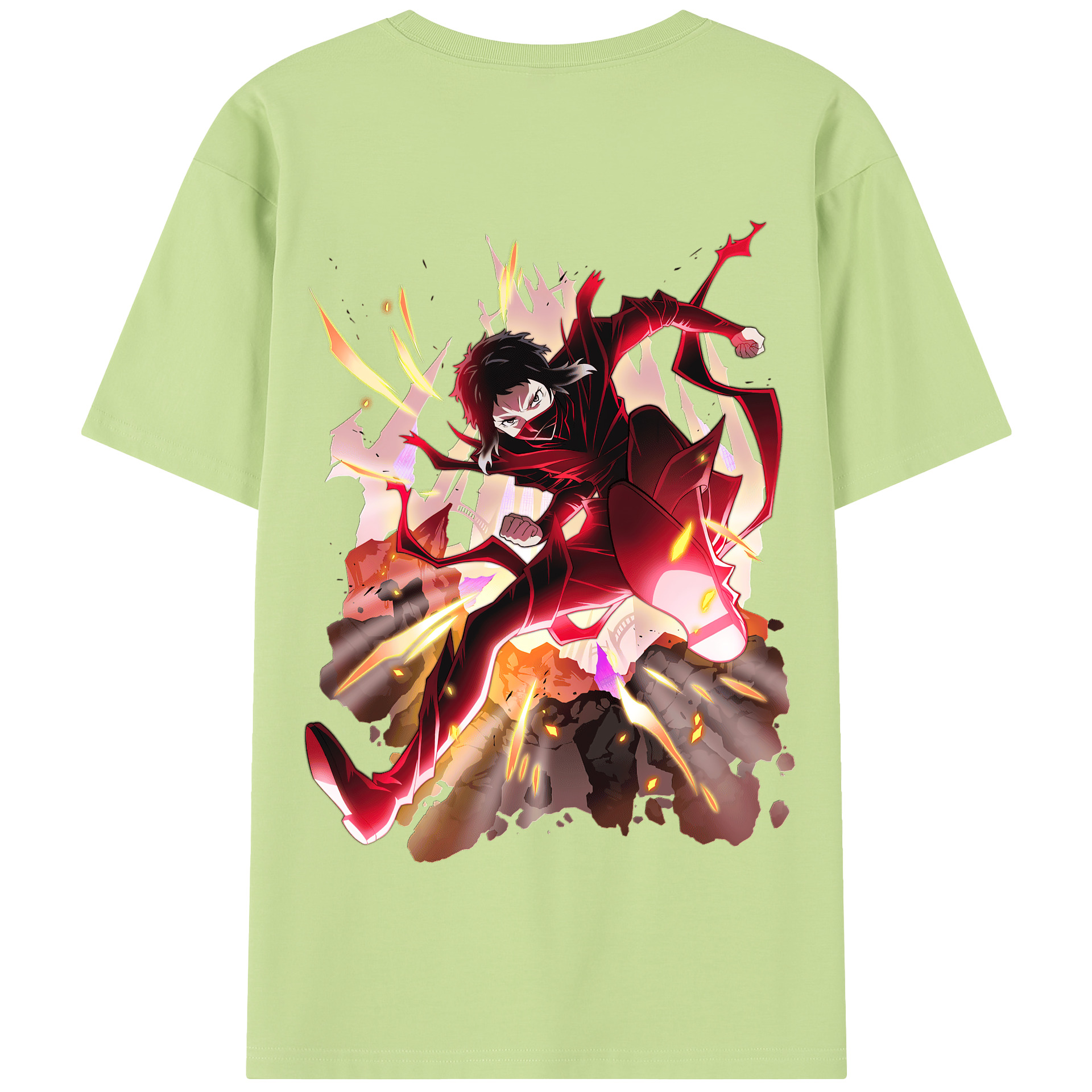 （画像用） 文豪ストレイドッグス Bungo Stray Dogs 綿100％半袖Tシャツ（背面プリント）